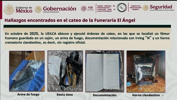 Foto: Captura de pantalla / Informe Ayotzinapa