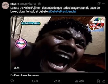 Debate 2026: usuarios convierten cruces entre candidatos en memes durante la tercera jornada en redes. Captura: X.
