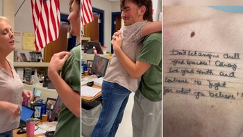 El particular gesto de agradecimiento