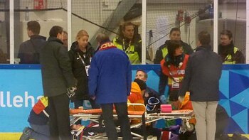 U.S. Hockey Player Taken to