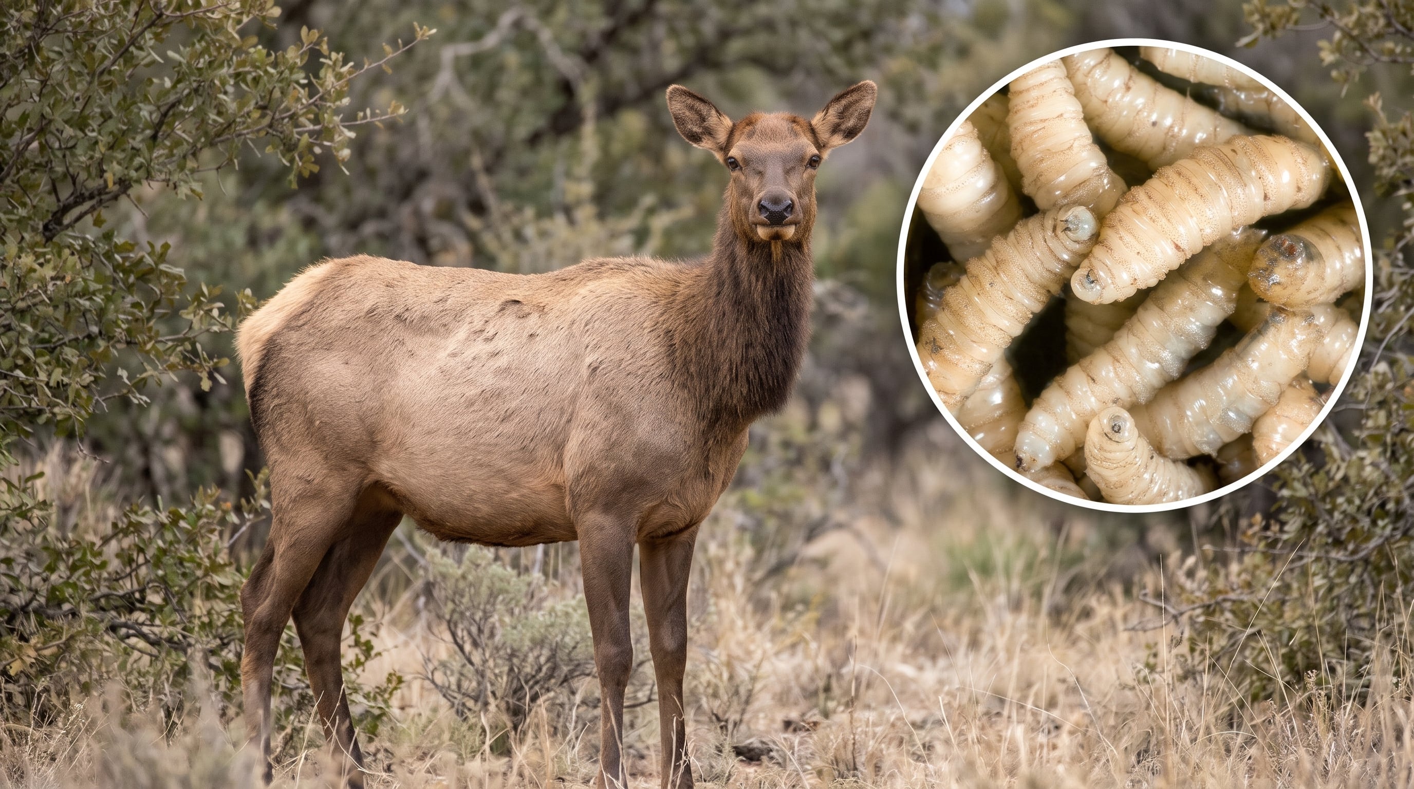 Las larvas del gusano barrenador del Nuevo Mundo consumen tejido vivo y causan heridas severas en animales domésticos y silvestres. (Imagen Ilustrativa Infobae/Captura de video)