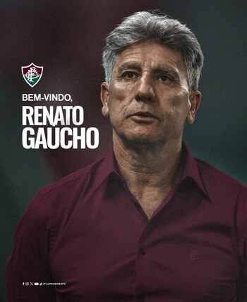 En sus redes sociales, Fluminense confirmó a Renato Gaúcho como su nuevo entrenador - crédito Fluminense/X