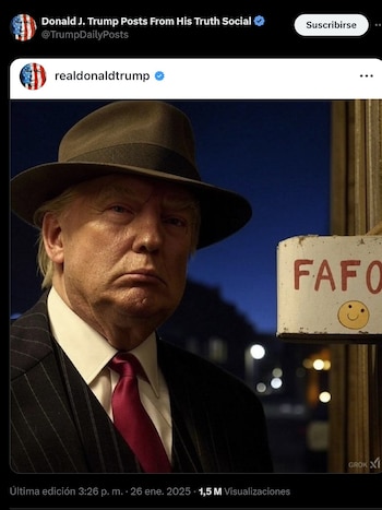 Trump publicó la imagen antes
