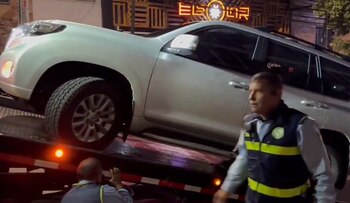 Un conductor prefirió ser llevado