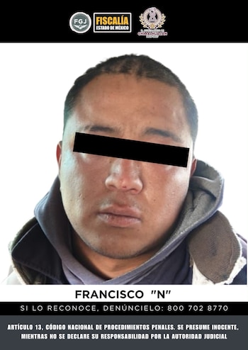 Detenido Feminicidio Miriam Chimalhuacán Edomex (FGJEM)