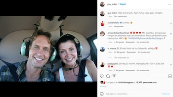 Guy Ecker y su esposa