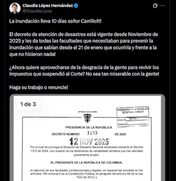 La candidata Claudia López acusó