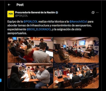 El tráfico aéreo en El