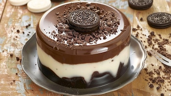 Gelatina de Oreo, un postre