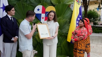 María Corina Machado recordó en Panamá a los miles de venezolanos que cruzaron el Darién