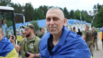 Un prisionero de guerra ucraniano