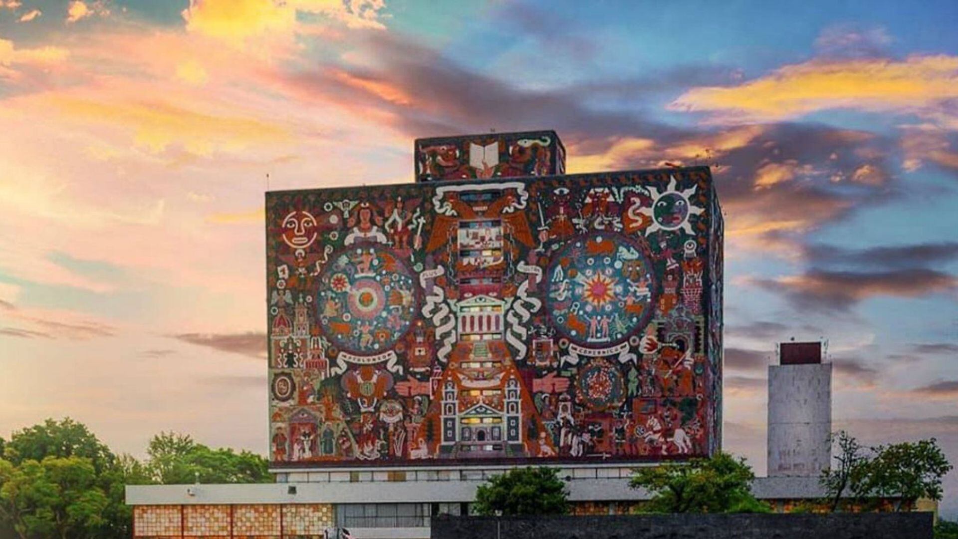 La Biblioteca Central, una de las joyas de Ciudad Universitaria (Imagen: Instagram)
