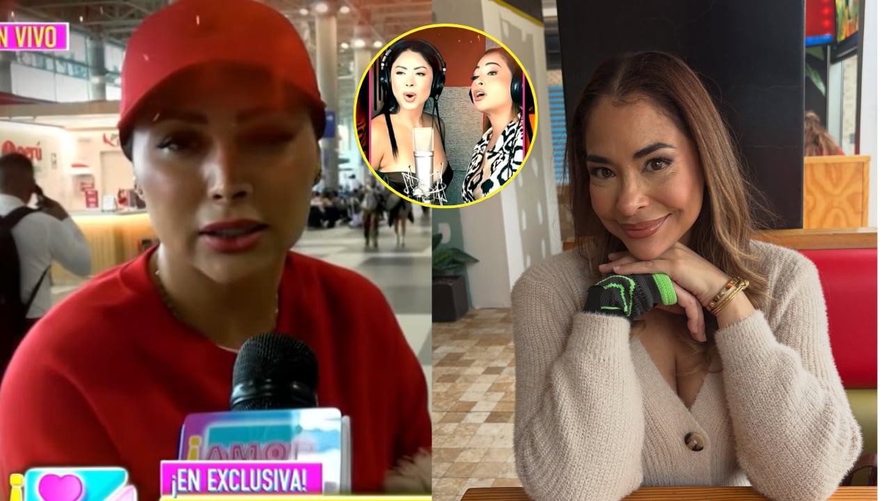Pamela Franco aseguró en 'Amor y Fuego' que no tiene problemas con Melanie Martínez y dijo desconocer el supuesto bloqueo en redes sociales.