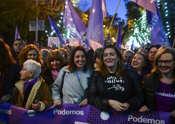 Irene Montero con Ángela Rodríguez
