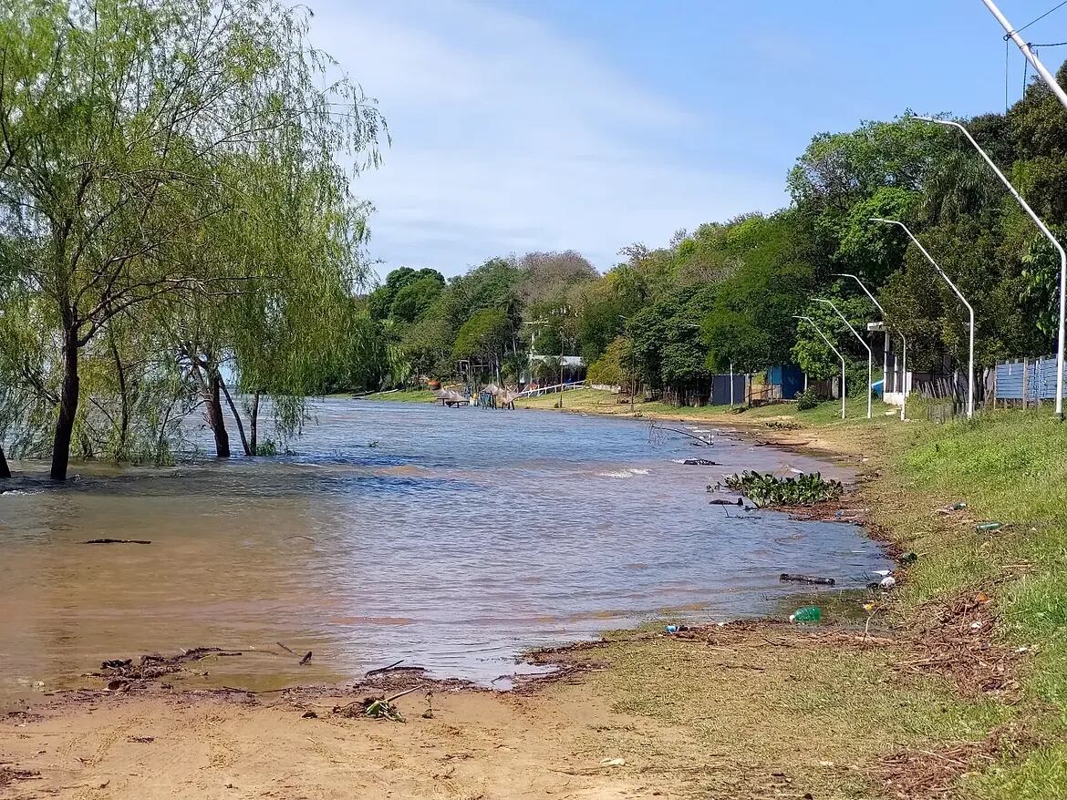 El río Paraná registró en la localidad de Itatí un nivel de 5,15 metros, el valor más alto consignado en el último año