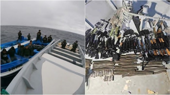 Entre el armamento se hallaron