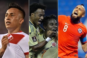 Perú, Colombia y Chile juegan