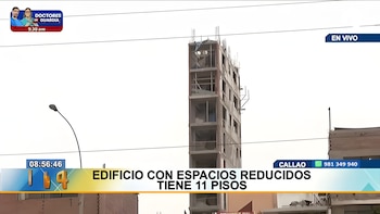 Riesgo para la ciudadanía: construyen angosto edificio de 11 pisos en el Callao