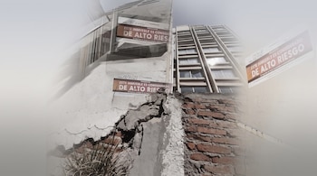 Edificio en riesgo de colapso tras sismo de 19-S