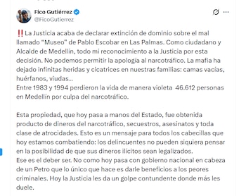 Fico Gutiérrez en X