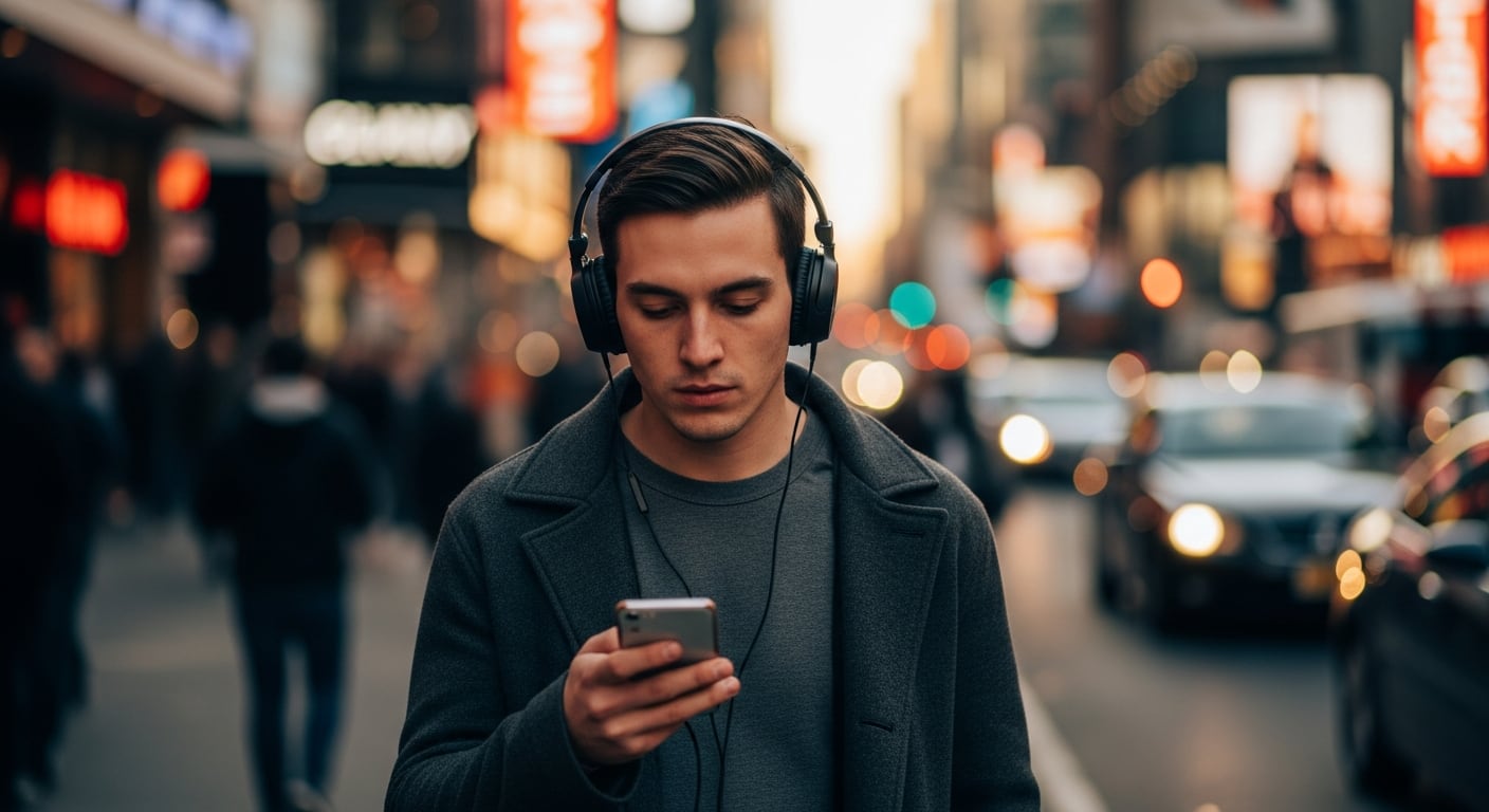 Una persona camina con el celular en la mano y la mirada fija en la pantalla: especialistas advierten que la repetición de hábitos y la sobreexposición a estímulos diarios pueden empujar al “piloto automático” - (Imagen Ilustrativa Infobae)