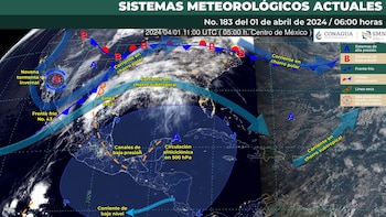Estos sistemas meteorológicos influirán en
