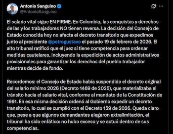 Antonio Sanguino - crédito @AntonioSanguino/X