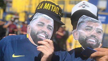 Las caretas de Gabigol, presentes