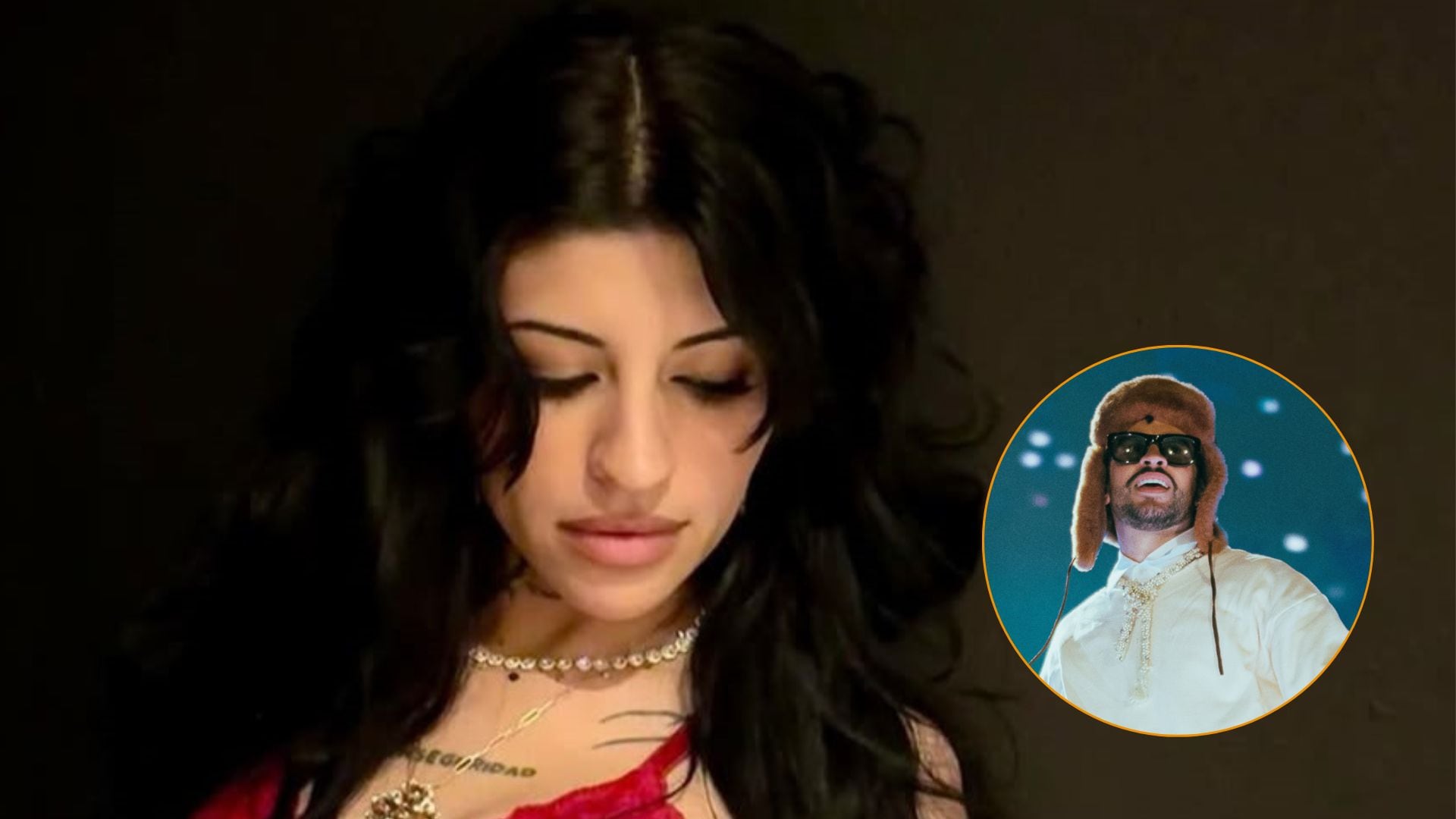 El reencuentro de Bad Bunny y Cazzu emocionó al público argentino en el Estadio Monumental durante el Día de San Valentín.(RS)