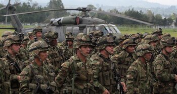 Foto de archivo. Tropas