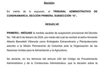 El tribunal señaló que los