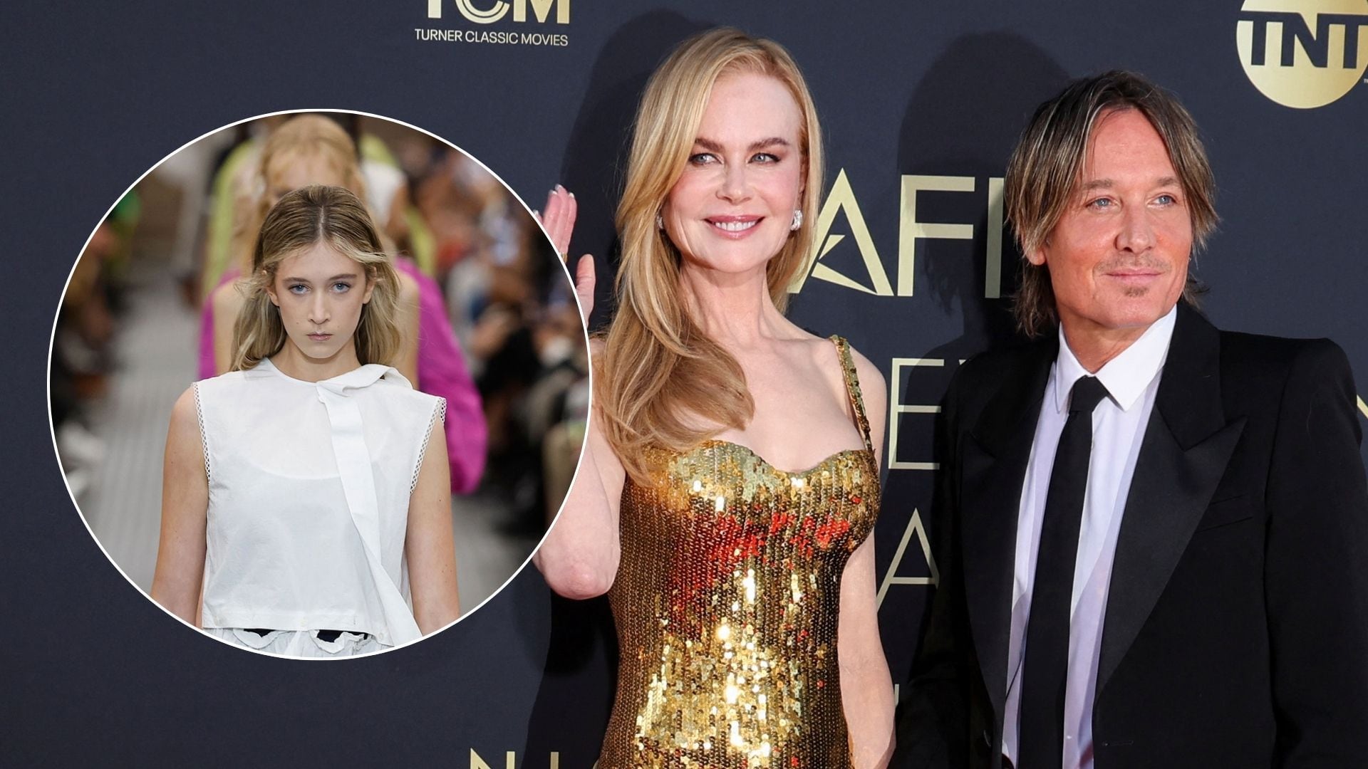 Sunday Rose, la hija de Nicole Kidman y Keith Richards debutó en las pasarelas (Grosby/Shutterstock)