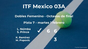 Las tenistas Nsimba y Prince