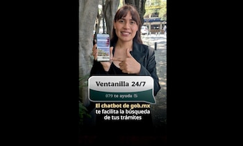 Una de las características relevantes es la opción de contactar a un asesor humano del Centro de Atención 079 en cualquier momento