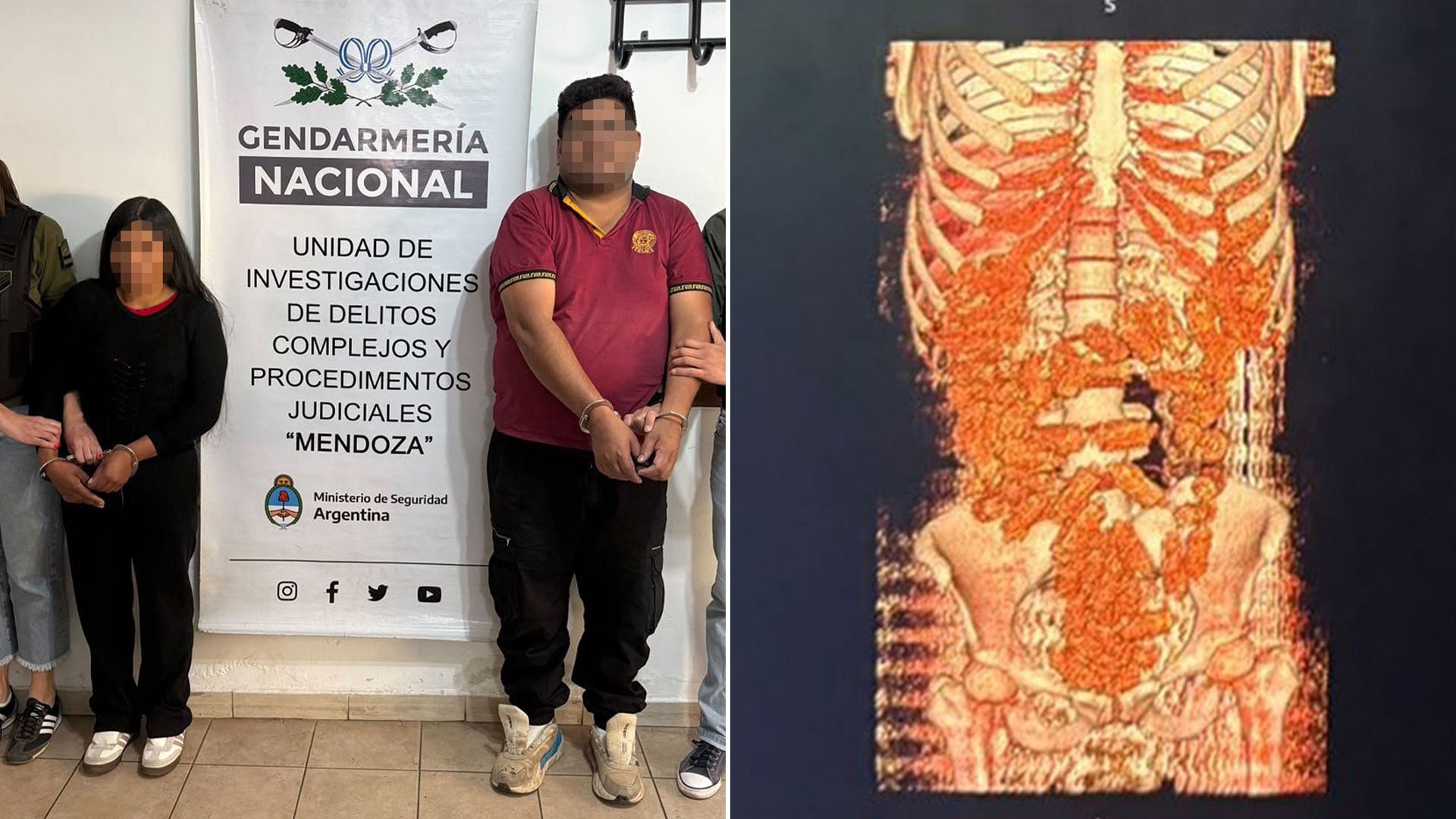 Dos mulas bolivianas cayeron en Aeroparque con 199 cápsulas de cocaína