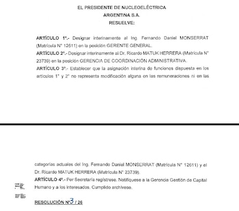 Resolución 3/2026 firmada por Demian