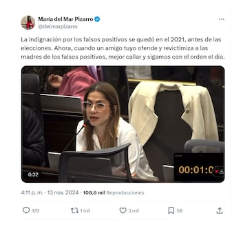 Con esta publicación, la representantes