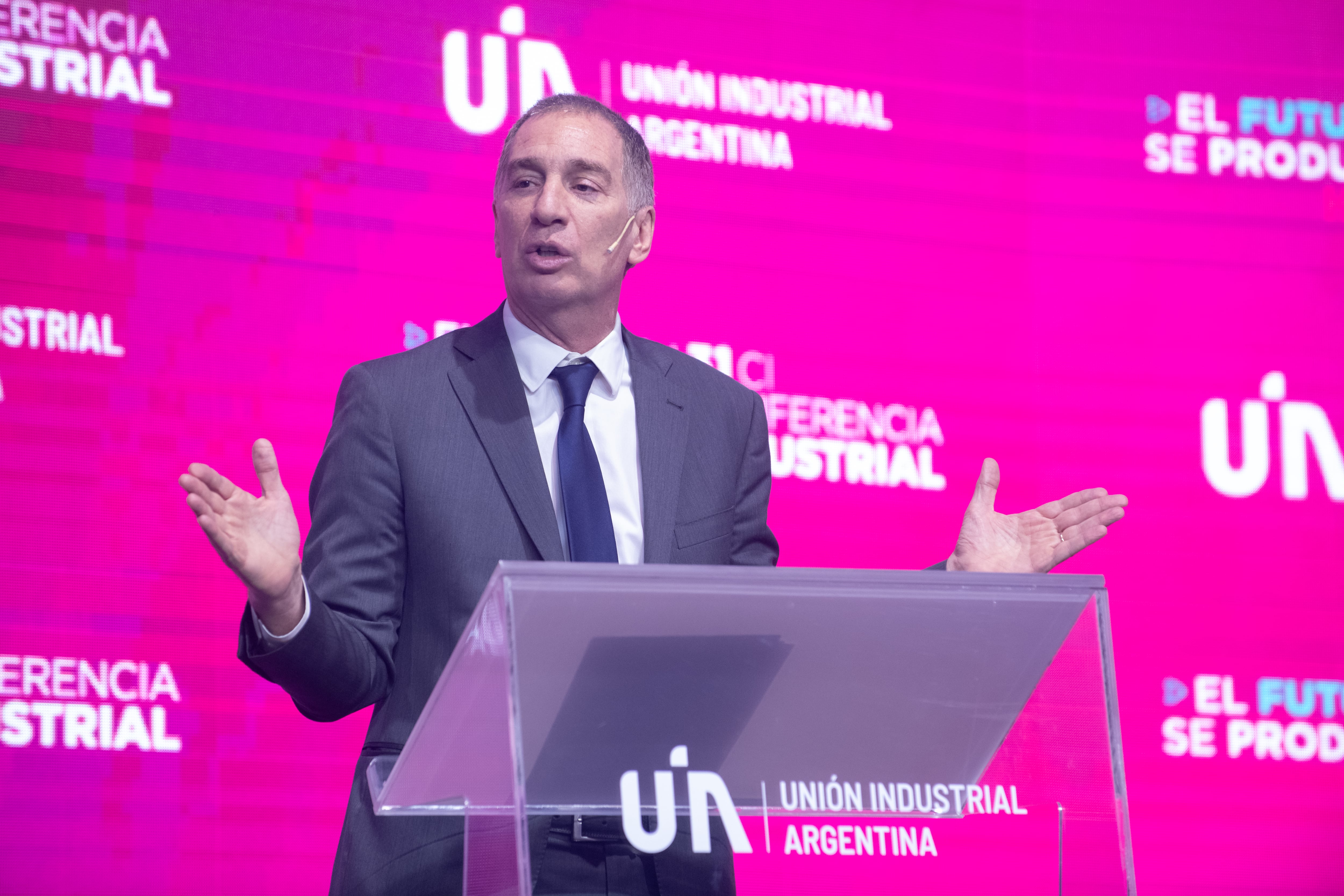 Diego Santilli en la UIA (Jaime Olivos)