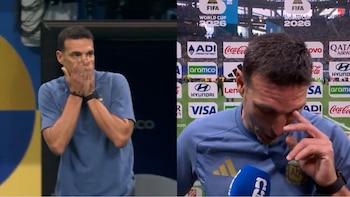 La reacción de Scaloni ante el gol de Enzo Fernández que le dio la clasificación a Argentina y la nota que no pudo terminar por la emoción