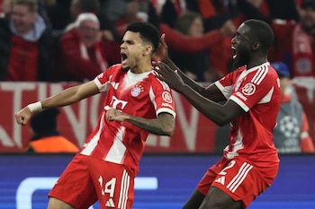 Luis Díaz marca el gol decisivo para la clasificación del Bayern Munich a semifinales de la Champions League - crédito EFE