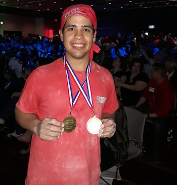 Ortigoza en una competición anterior