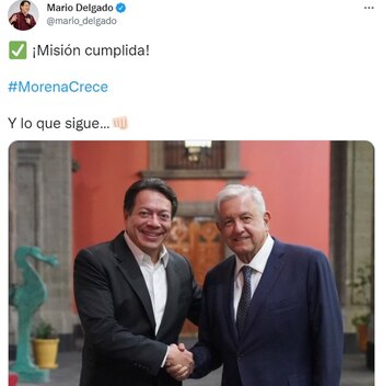 Mario Delgado se reunió con