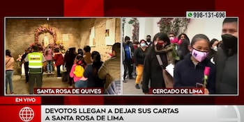 Fieles devotos llegaron al convento