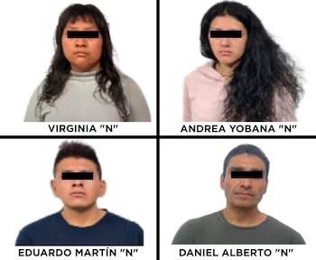 Se detuvo a dos hombres y dos mujeres. (X @FiscaliaEdomex)