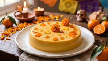 Gelatina de tres leches con flor de cempasúchil: la receta que arrasa en TikTok