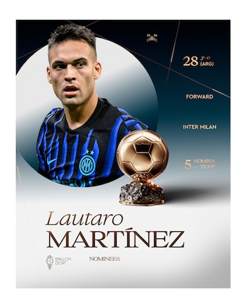 Los nominados al Balón de Oro 2026