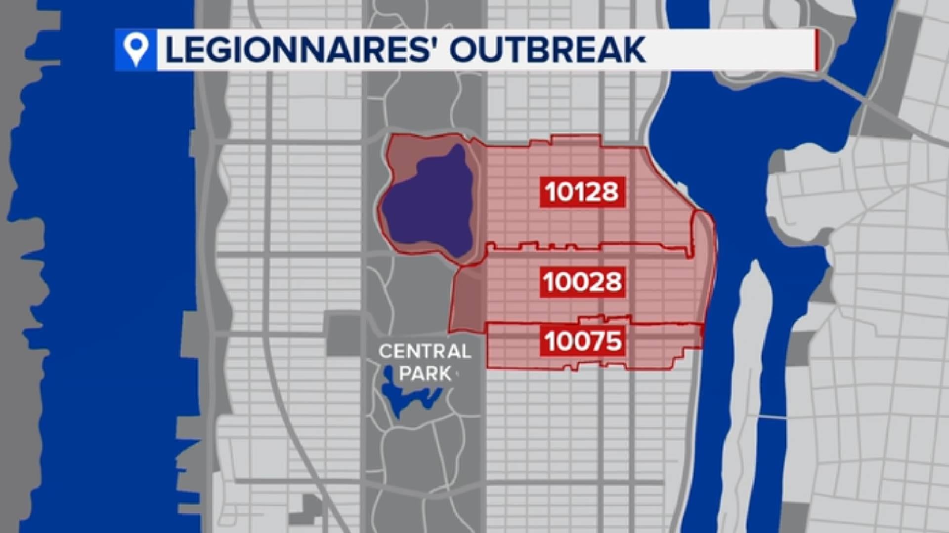 Carnegie Hill y Yorkville concentran todos los casos de la enfermedad del legionario en una franja del Upper East Side entre las calles 74 y 96 Este (ABC7)