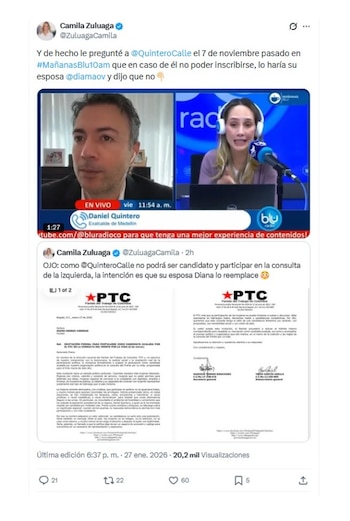 En entrevista con Blu Radio,