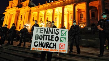 Habitantes de Melbourne protestan frente