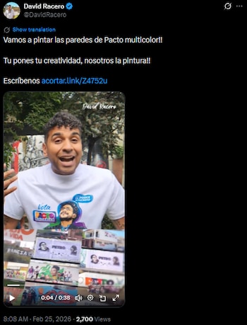 David Racero defiende la creatividad